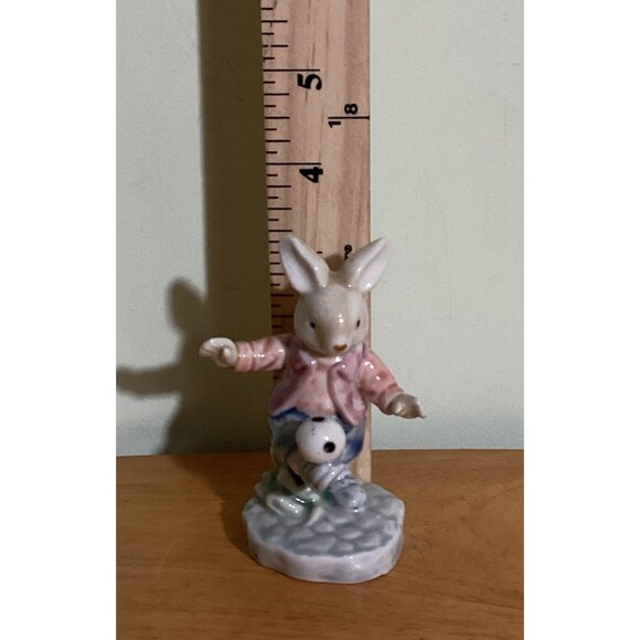 Albert Kessler Rabbit Soccer Ball Bunny Figurine Porcelain Ceramic Vintage - Picture 7 of 7